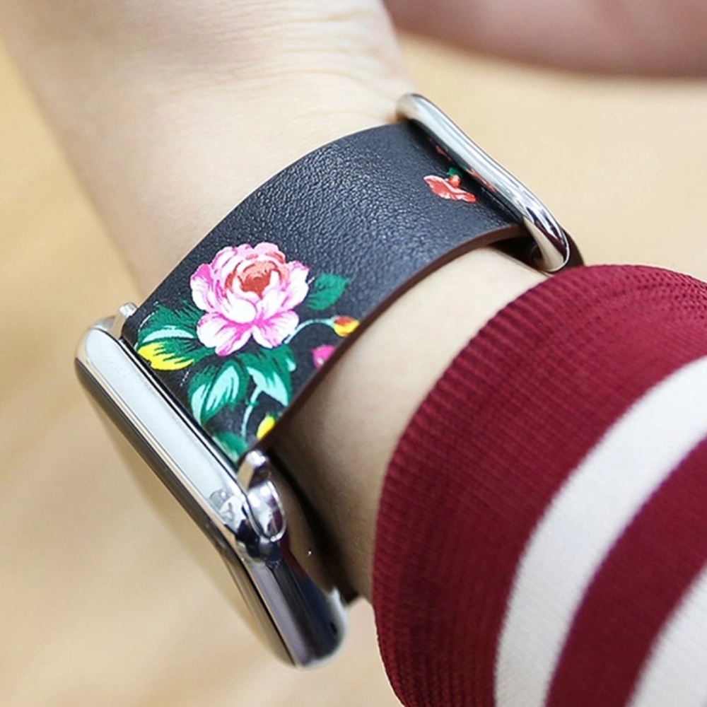 NEW Vintage Floral Print Band For Apple Watch - Picture 4 of 5